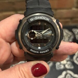 G-Shock Casio Black and Silver Shock Resistant Watch